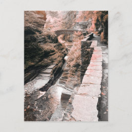 Cartão Postal paisagem de sonho de ponte de pedra