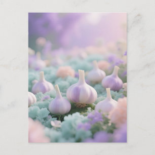 Cartão Postal Paisagem de Sonhos do Jardim de Alho Pastel