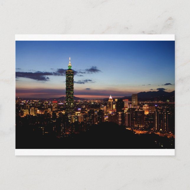 Cartão Postal Paisagem de Taiwan (Frente)