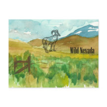 Paisagem do Deserto de Ovinos Selvagens de Nevada