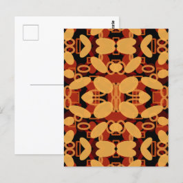 Cartão Postal Paisagem do Deserto do Sudoeste Cores Abstrato Art