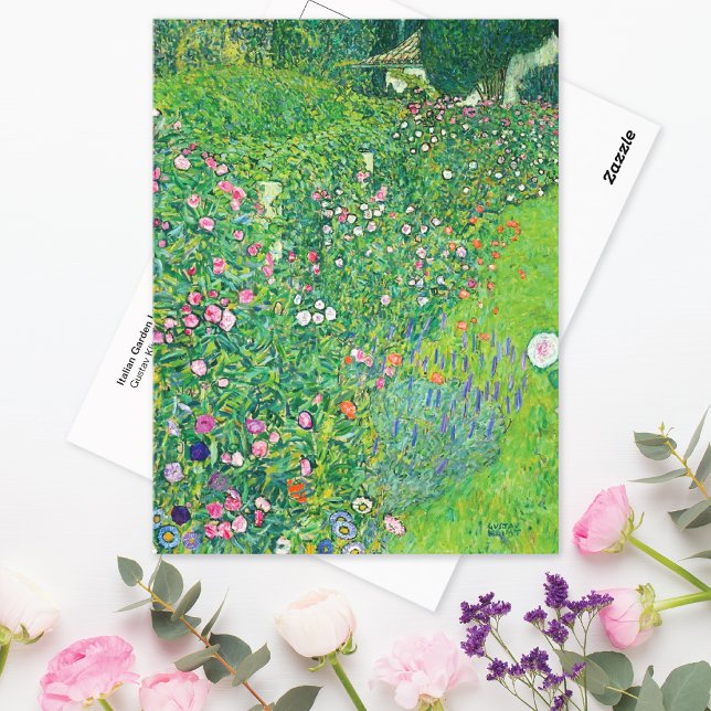 Cartão Postal Paisagem do Jardim Italiano Gustav Klimt (Criador carregado)