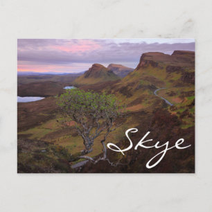 Cartão Postal Paisagem do nascer do sol em Skye
