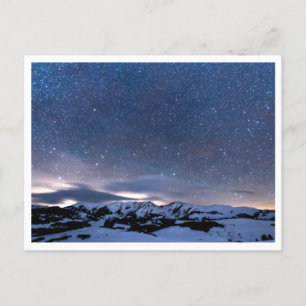 Cartão Postal paisagem estética do céu noturno