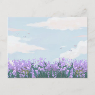 Cartão Postal Paisagem estética natureza azul céu primavera