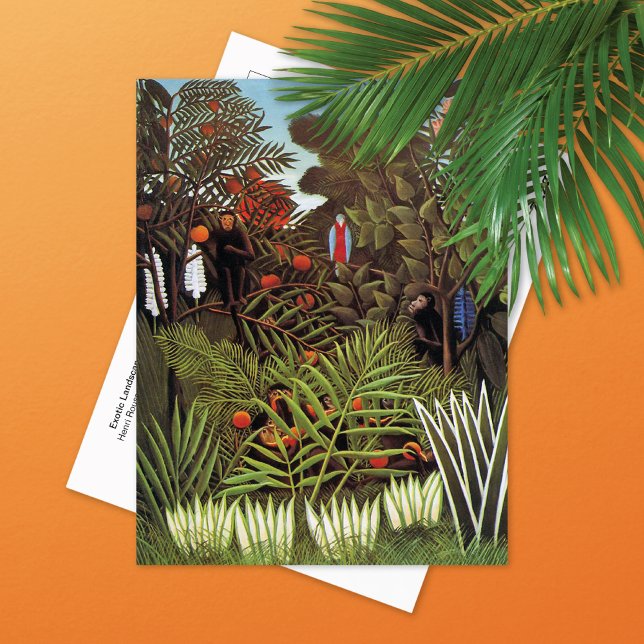 Cartão Postal Paisagem Exótica Selva Henri Rousseau (Criador carregado)