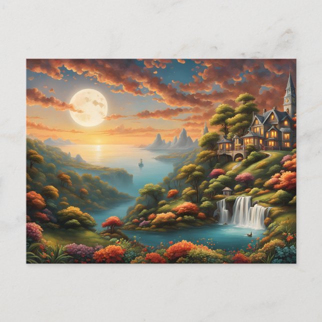 Cartão Postal Paisagem Fantástica (Frente)