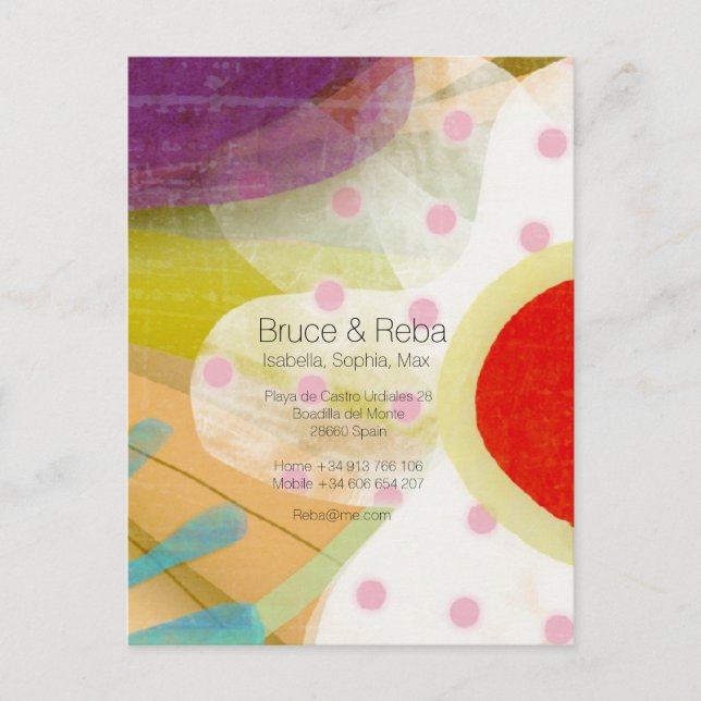 Cartão Postal Paisagem Floral Viajante (Frente)