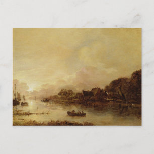 Cartão Postal Paisagem fluvial
