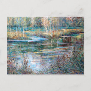 Cartão Postal Paisagem fluvial, Val-Santo-Martin, por Julia Beck