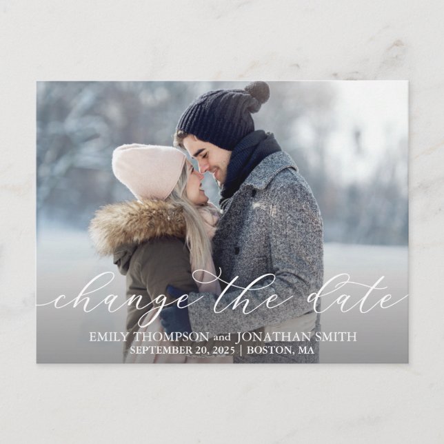 Cartão Postal Paisagem Fotografia Casamento Alterar o Cartão-Pos (Frente)