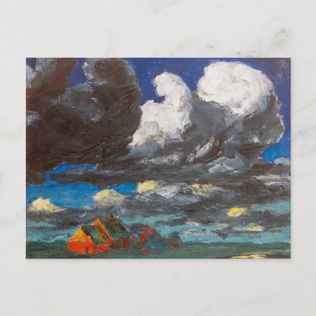 Cartão Postal Paisagem, Frísia do Norte | Emil Nolde | (Frente)