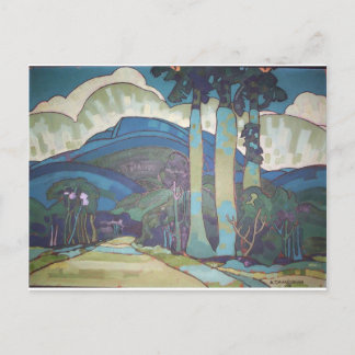 Cartão Postal Paisagem havaiana por Arman Manookian, 1928