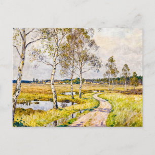 Cartão Postal Paisagem Impressionista de Worpswede no Teufel
