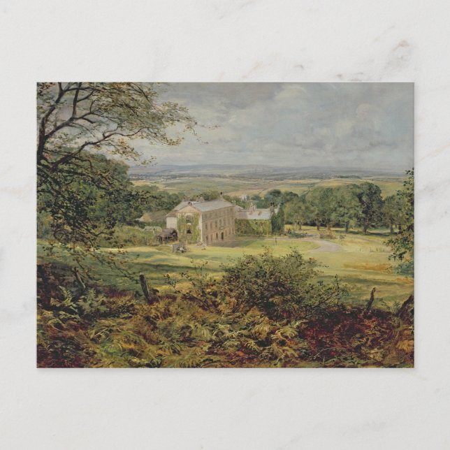 Cartão Postal Paisagem inglesa com uma casa, século XIX (Frente)