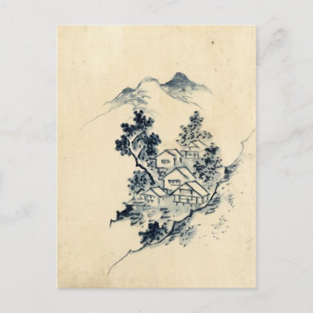 Cartão Postal paisagem japonesa (Frente)