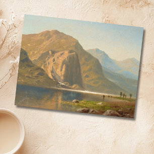 Cartão Postal Paisagem majestosa de Yosemite por Albert Bierstad
