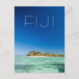 Cartão Postal Paisagem Marítima da Lagoa Azul, Fiji