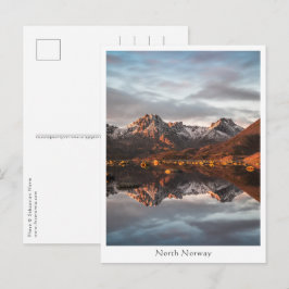 Cartão Postal Paisagem Montanha da Noruega Fotografia