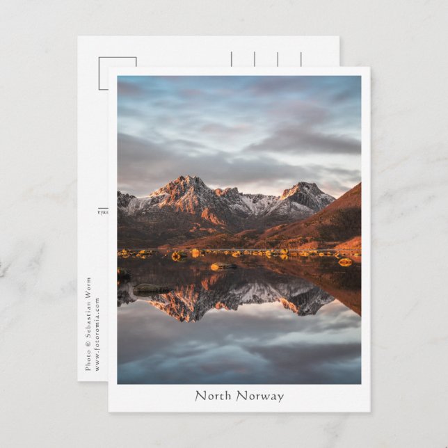 Cartão Postal Paisagem Montanha da Noruega Fotografia (Frente/Verso)