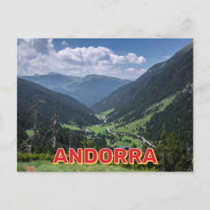 Cartão Postal Paisagem Montanha de Andorra