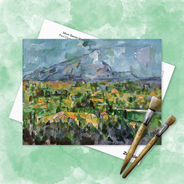 Cartão Postal Paisagem Montanha do Sul da França Paul Cezanne (Criador carregado)