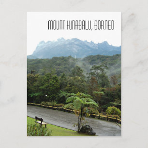 Cartão Postal Paisagem Montanha Kinabalu Sabah Borneo