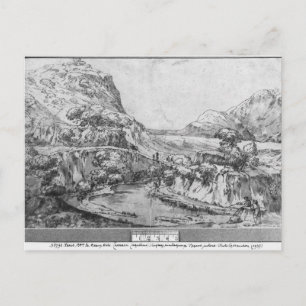 Cartão Postal Paisagem montanhosa