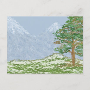 Cartão Postal Paisagem Montanhosa