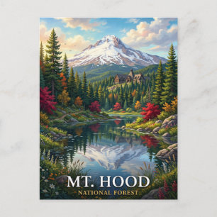 Cartão Postal Paisagem Montanhosa Cênica da Floresta Nacional de