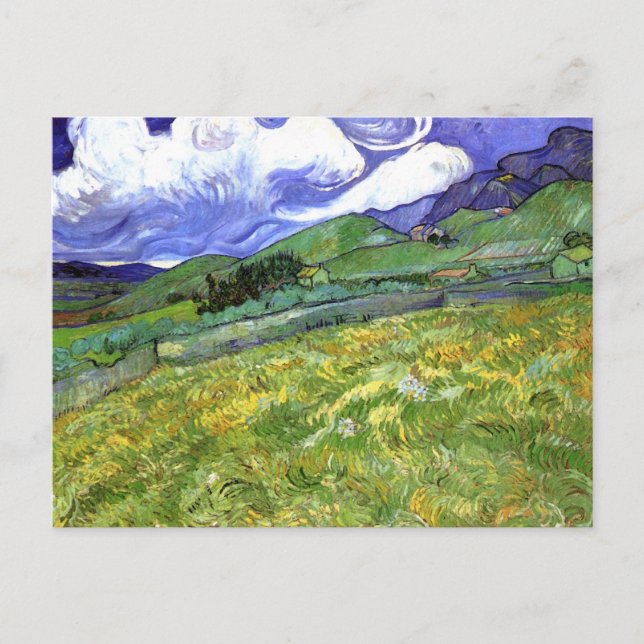 Cartão Postal Paisagem Montanhosa, Van Gogh Fine Art (Frente)