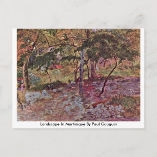 Cartão Postal Paisagem Na Martinica Por Paul Gauguin