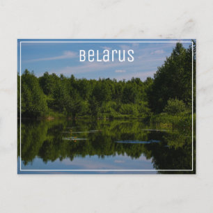 Cartão Postal Paisagem Natural Canal Céu Belarus