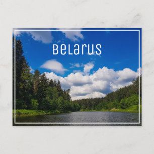 Cartão Postal Paisagem natural Canal Sky Belarus