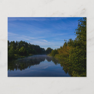 Cartão Postal Paisagem Natural Cenário Lago Céu Névoa Canal