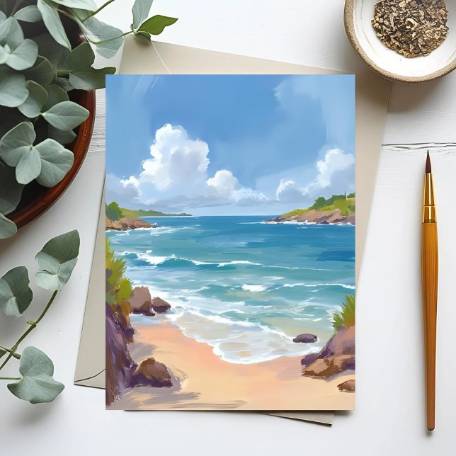 Cartão Postal Paisagem no Oceano da Baía de Cape Cod Beach (Criador carregado)