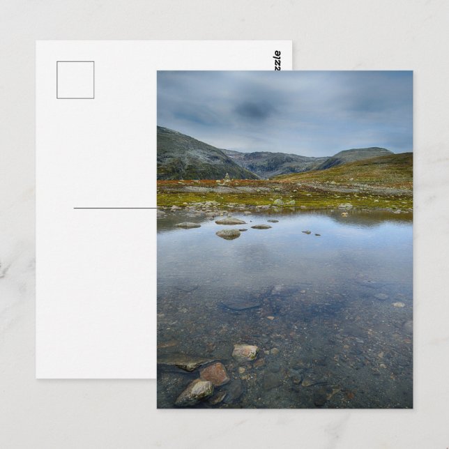 Cartão Postal paisagem noruega (Frente/Verso)