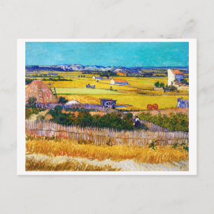 Cartão Postal Paisagem Outonal, Van Gogh