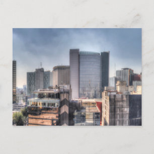 Cartão Postal Paisagem Panorâmica Da Cidade Do México