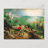 Paisagem Pieter Bruegel com queda de Icarus