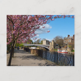 Cartão Postal paisagem ribeirinha da cidade de York