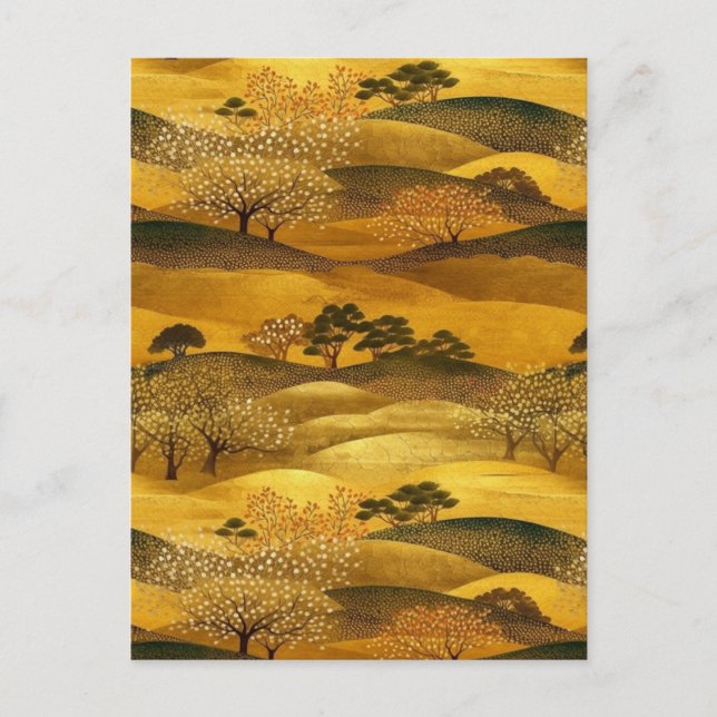 Cartão Postal Paisagem Rolante do Colinas Chiyogami (Frente)