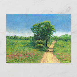 Cartão Postal Paisagem Rústica de Primavera