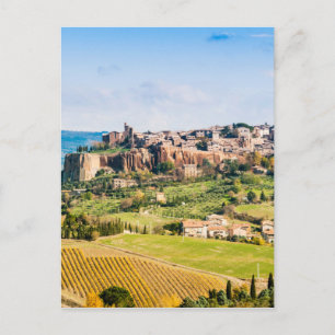 Cartão Postal Paisagem sobre Orvieto