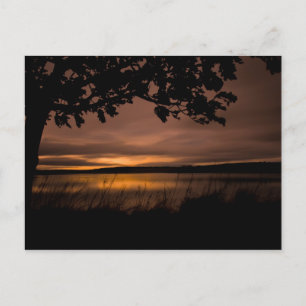 Cartão Postal Paisagem Sunset Northumberland