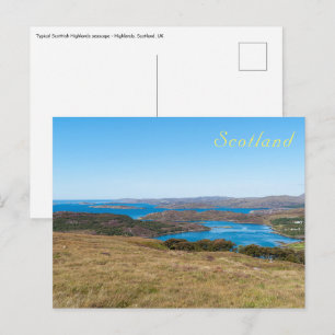 Cartão Postal Paisagem típica das Terras Altas Escocesas - Esc