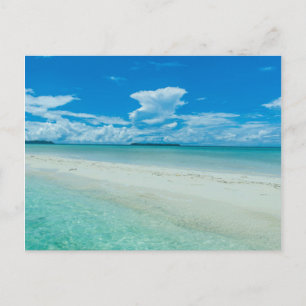 Cartão Postal Paisagem tropical azul do mar, Palau