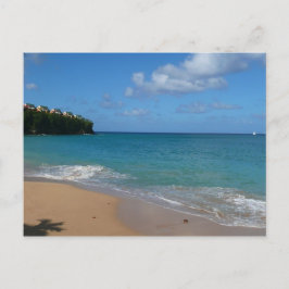 Cartão Postal Paisagem tropical de férias na praia do santo Lúci