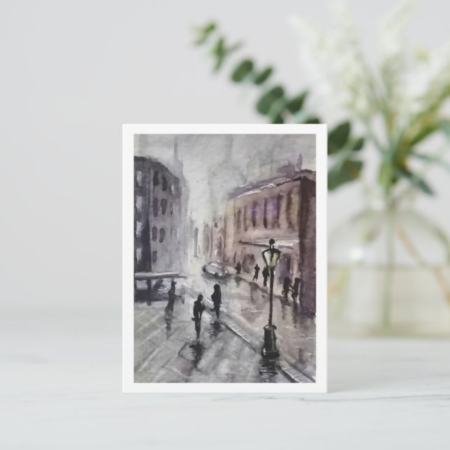 Cartão Postal Paisagem urbana (Em pé/Frente)