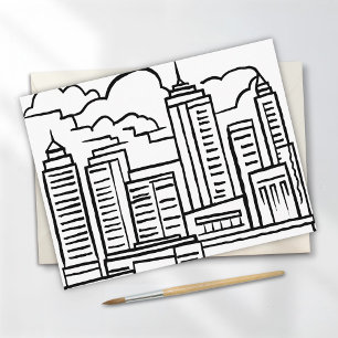 Cartão Postal Paisagem Urbana